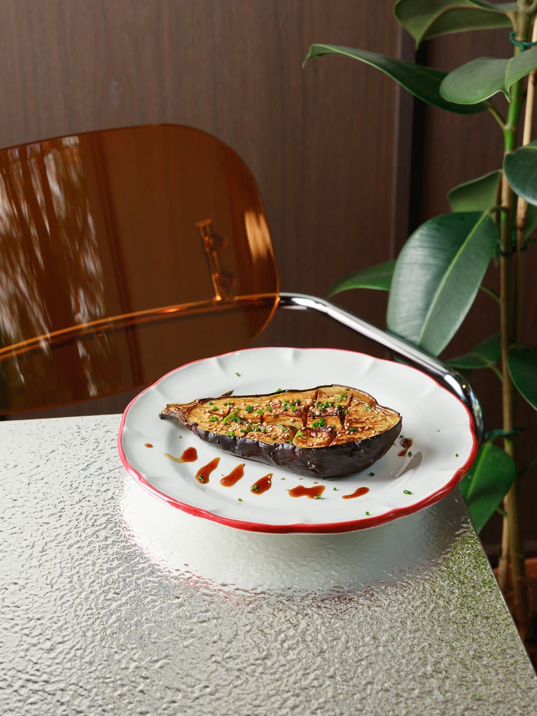 Melanzana balsamica al forno — Amunì Milano